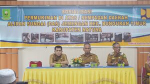 Sosialiasi Permukiman di atas / Sempadan Daerah Aliran Sungai (DAS) Jemengan Kec. Bunguran Timur Kab. Natuna